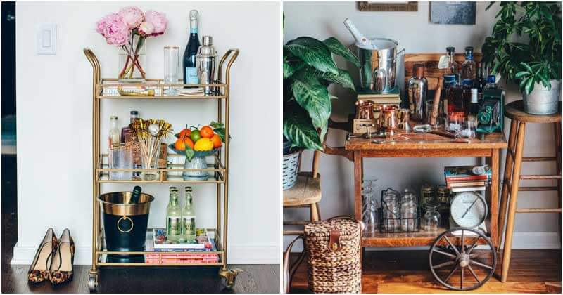 25 awesome bar cart storage ideas to add to your bag - 71