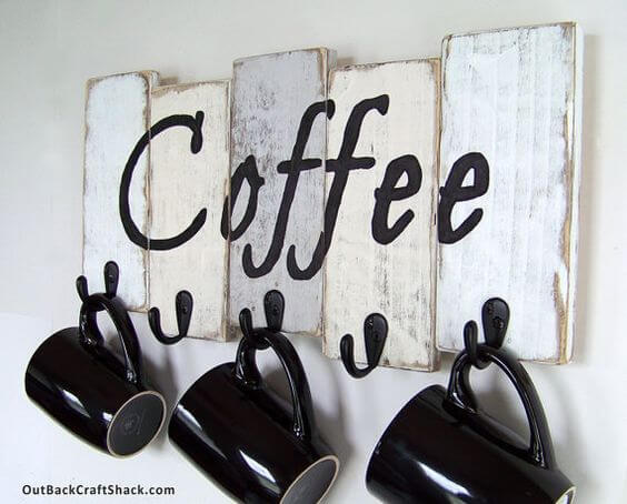 25 DIY Coffee Cup Display Ideas - 193