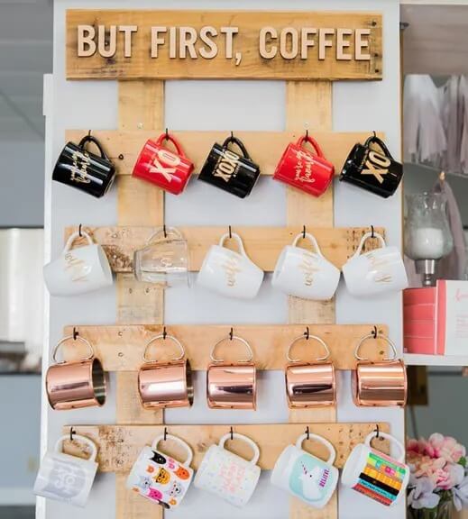 25 DIY Coffee Cup Display Ideas - 203
