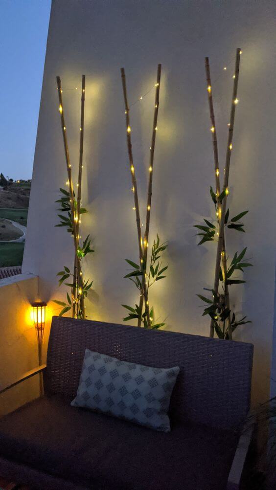 22 clever ideas for decorating with fairy lights - 179