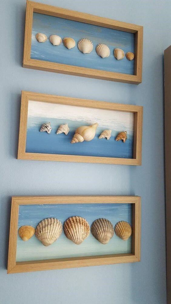 31 DIY ideas for home decoration with sea shells - 193