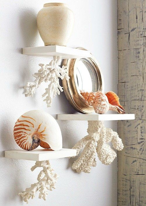 31 DIY ideas for home decoration with sea shells - 241