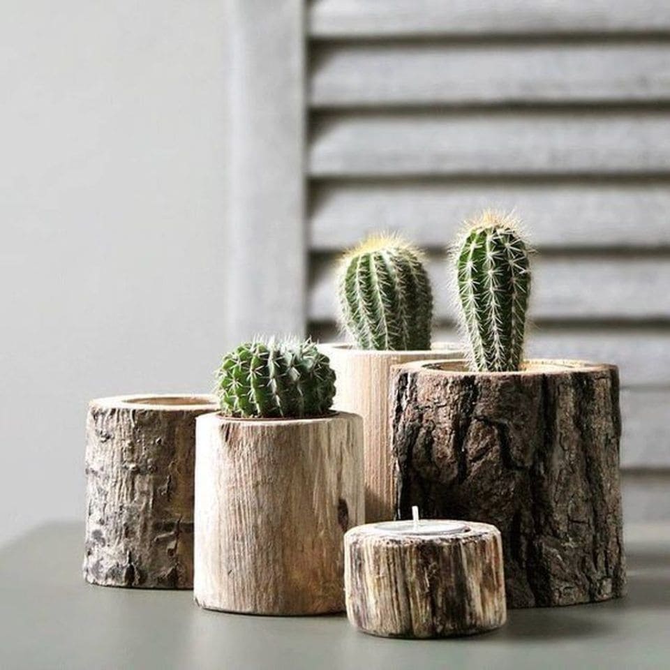 21 amazing DIY projects with tree trunks - 163