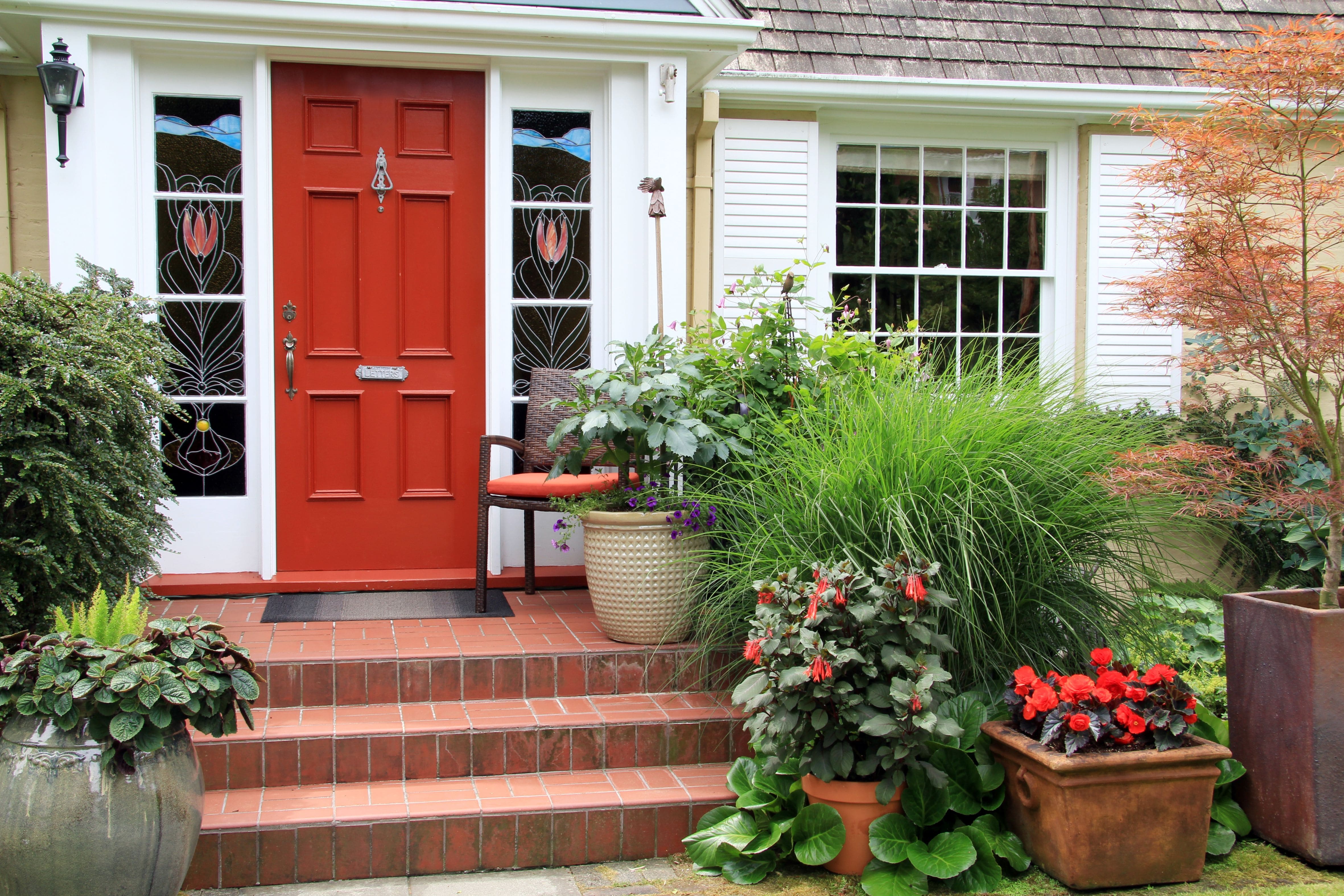 24 beautiful entrance decoration ideas with plants - 67