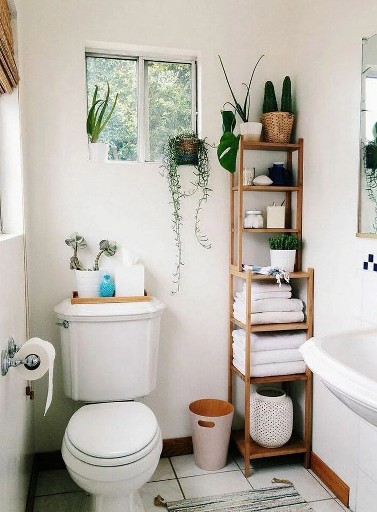 20 best ideas to make your own bathroom plant shelves - 151