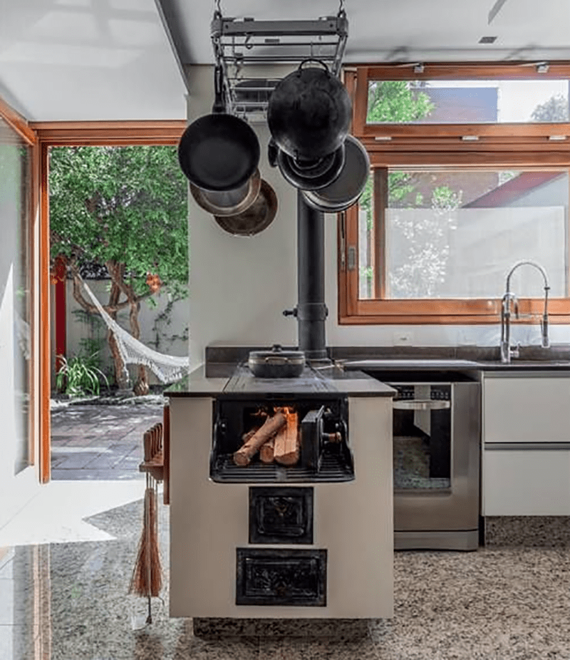 16 kitchen ideas with firewood that you will crave - 121
