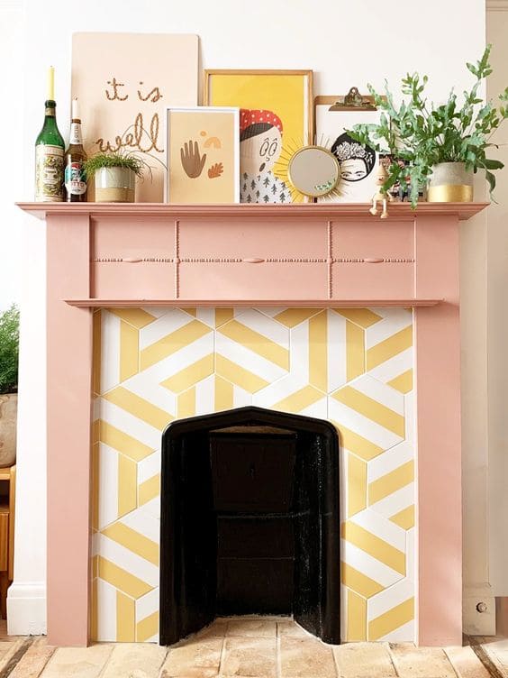 25 vibrant and stunning colorful fireplace ideas - 71