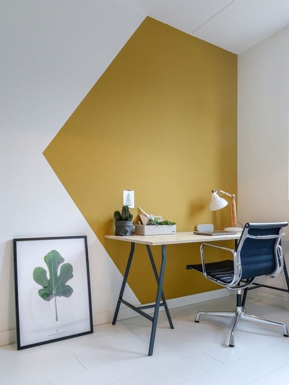 23 wall ideas with bold yellow accents to brighten up your house - 73