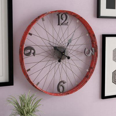 20 Clever Home Improvement Ideas for DIY Bike Wheels - 139