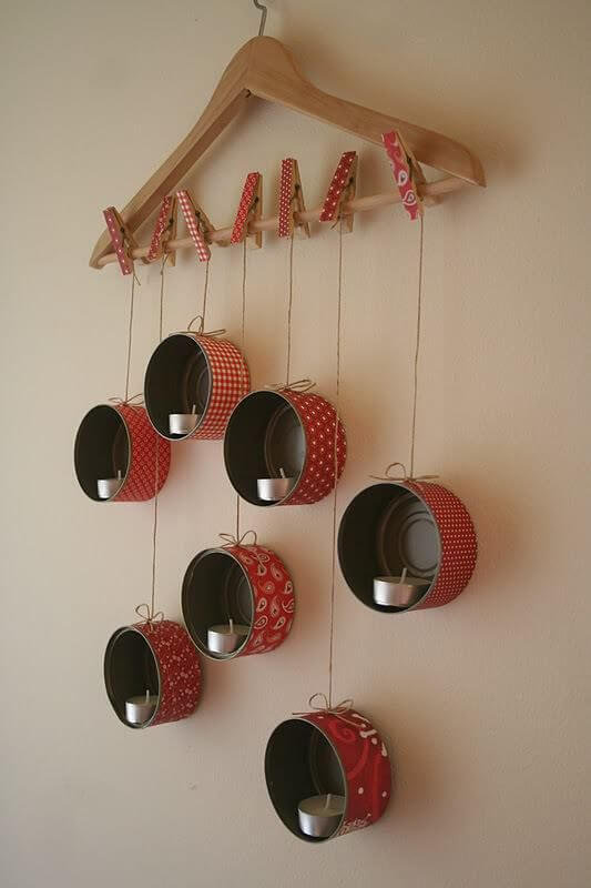 DIY hanging tin can ideas for yard and home - 101