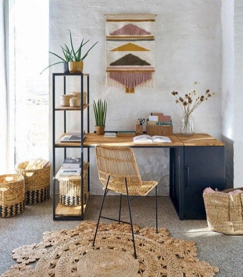 30 saggy and sophisticated boho chic home office ideas - 85