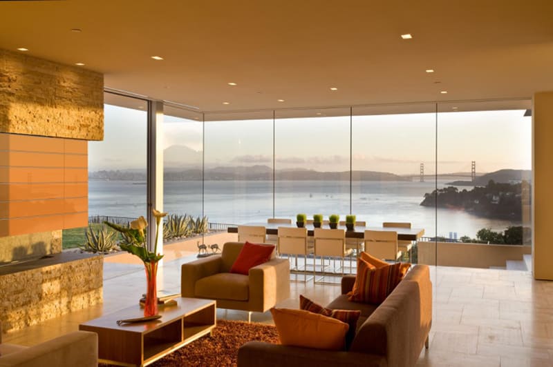 Living room ideas with floor to ceiling windows to get natural light