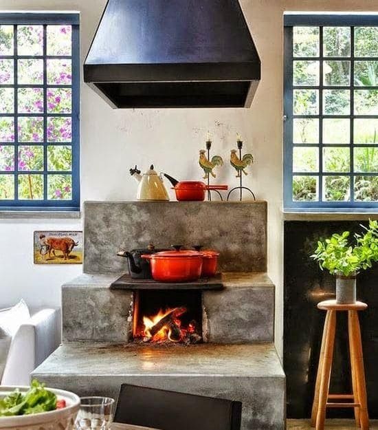 16 kitchen ideas with firewood that you will crave - 131