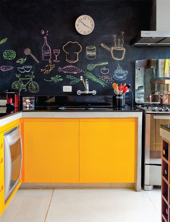 27 creative chalkboard ideas for your kitchen decor - 67