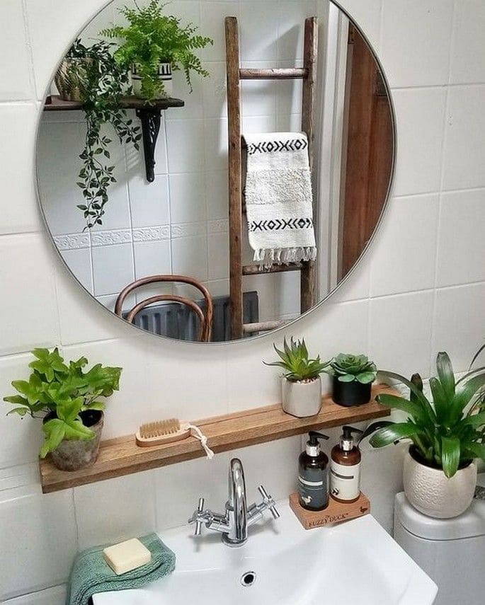 20 best ideas to make your own bathroom plant shelves - 161