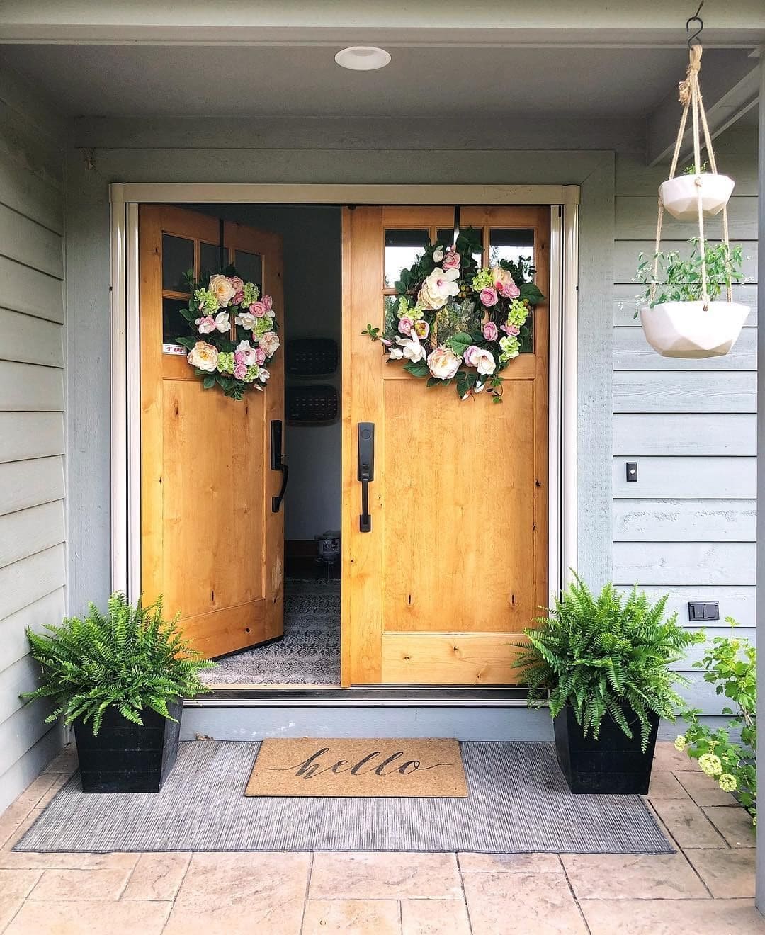 24 beautiful entryway decoration ideas with plants - 77