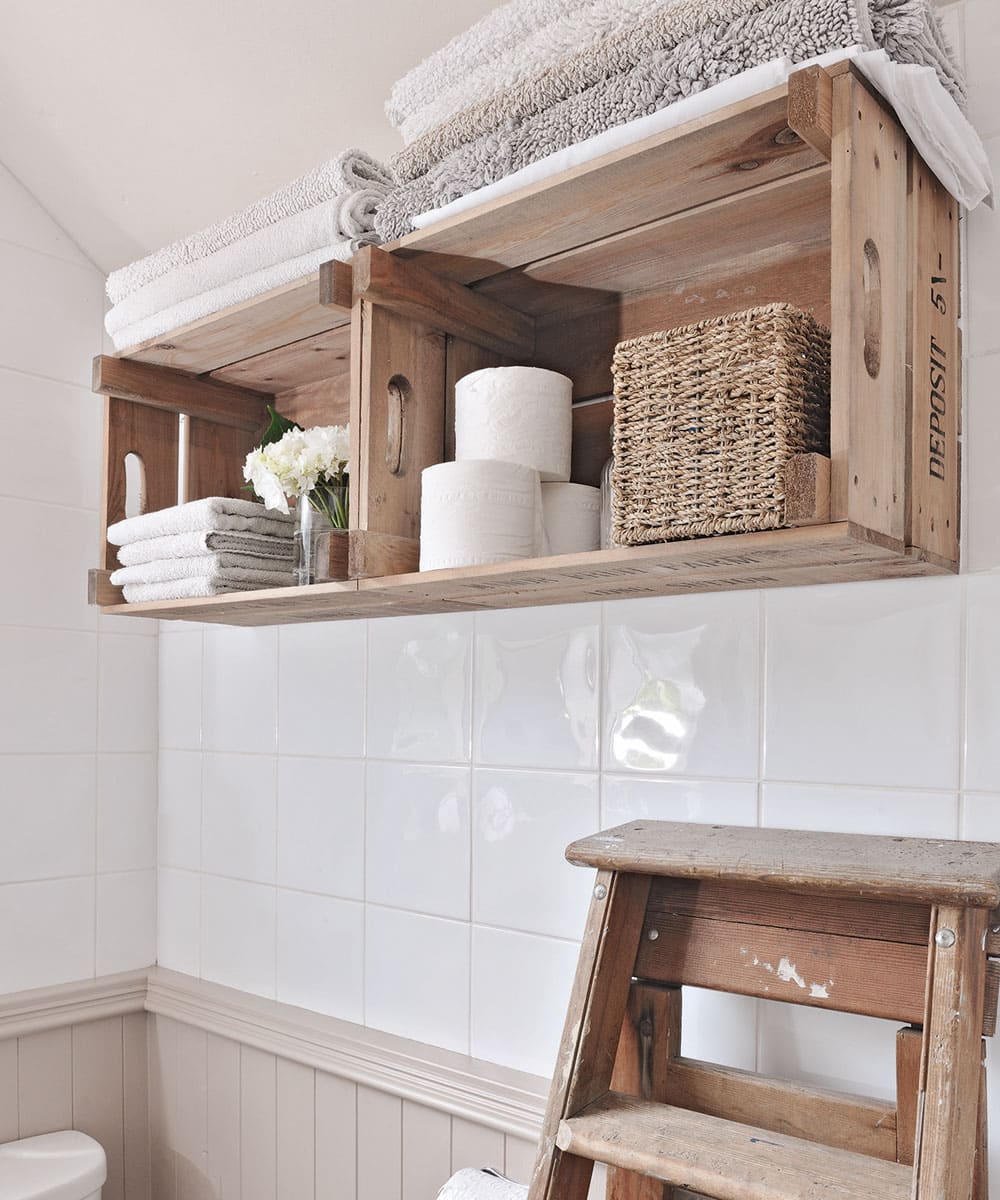 24 clever bathroom shelf ideas to save your space - 69