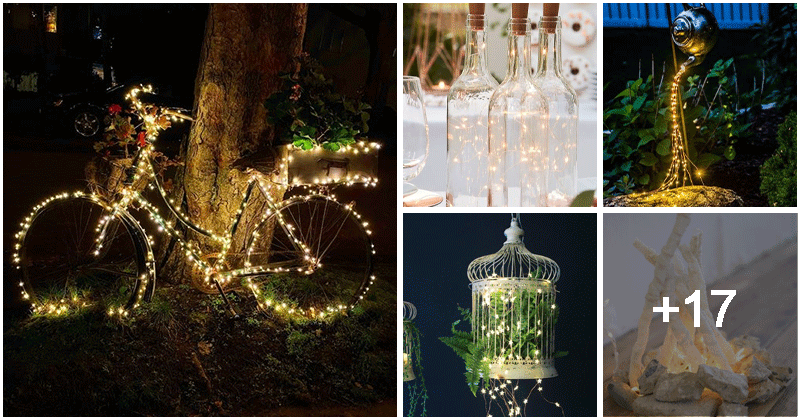 22 Clever Ideas To Decorate With String Lights