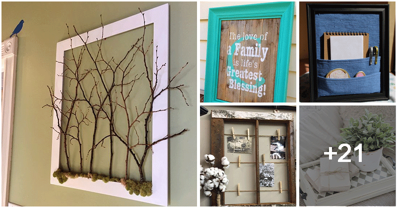 26 creative DIY ideas with old picture frames