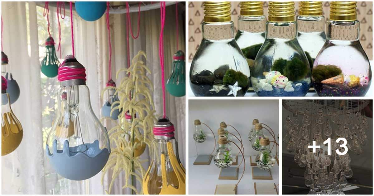 Creative Recycled Light Bulb Ideas For Your Next Home Decorating Projects