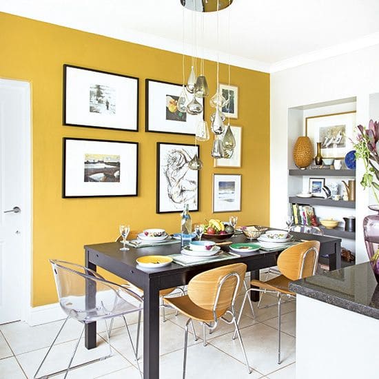 23 wall ideas with bold yellow accents to brighten up your house - 71
