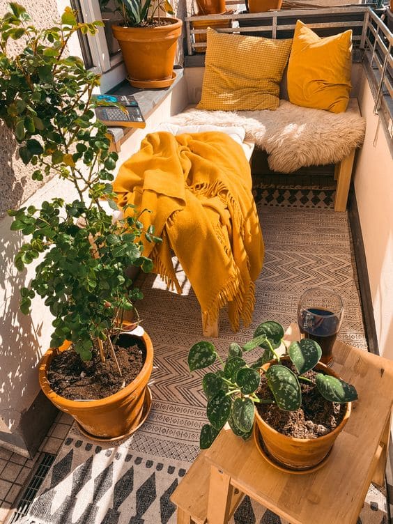 25 clever ways to organize small balconies - 81