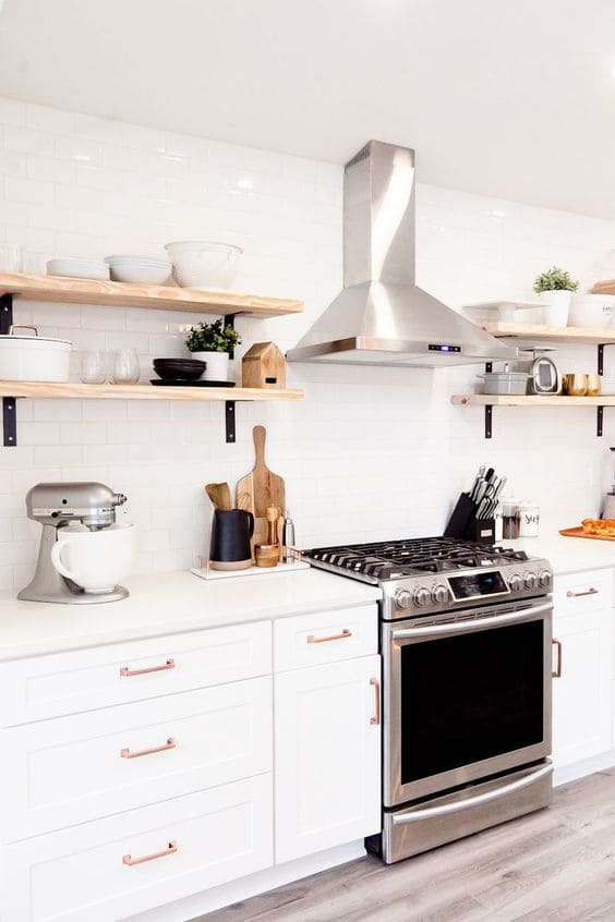 30 great ideas to make kitchen shelves - 113