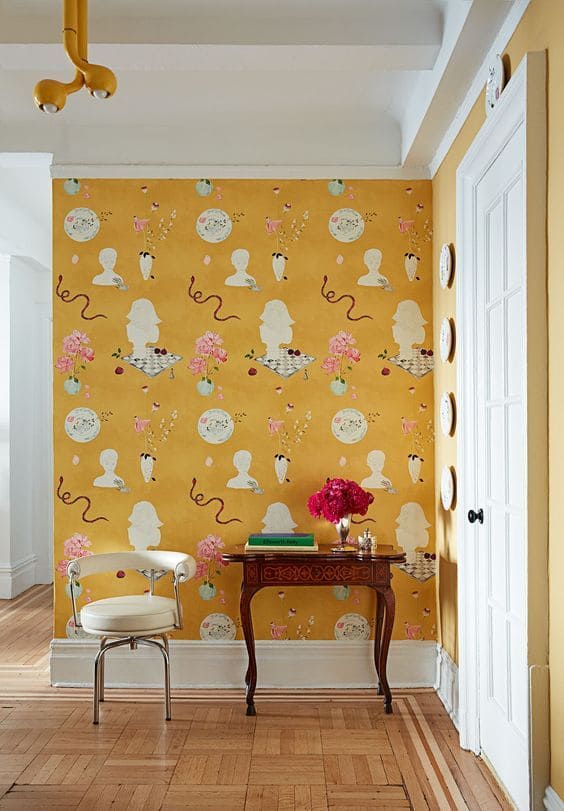 23 wall ideas with bold yellow accents to brighten up your house - 81