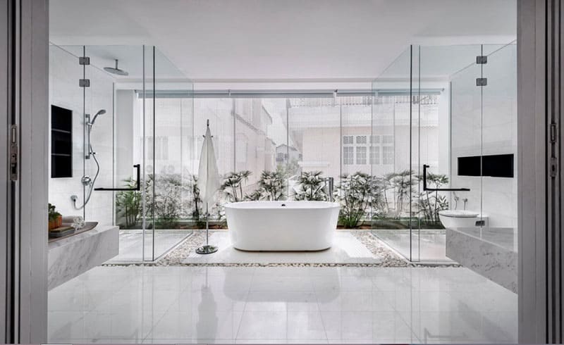 30 Refreshing ideas for bathroom decor with plants - 83