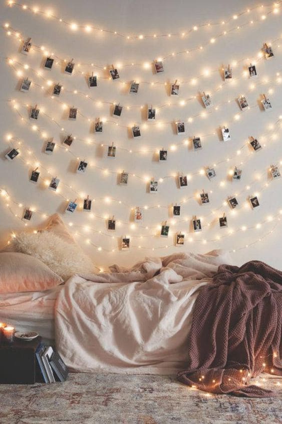 25 Gorgeous Bedroom String Lights Ideas - 123