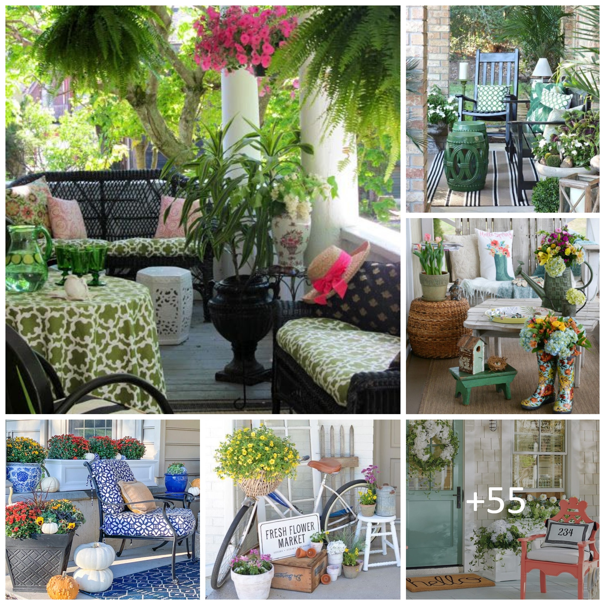 PORCH DECORATING IDEAS FOR SPRING AND SUMMER