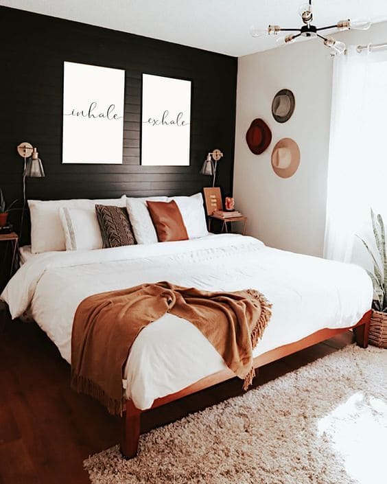25 inspirational ideas for wall decoration behind the bed - 77