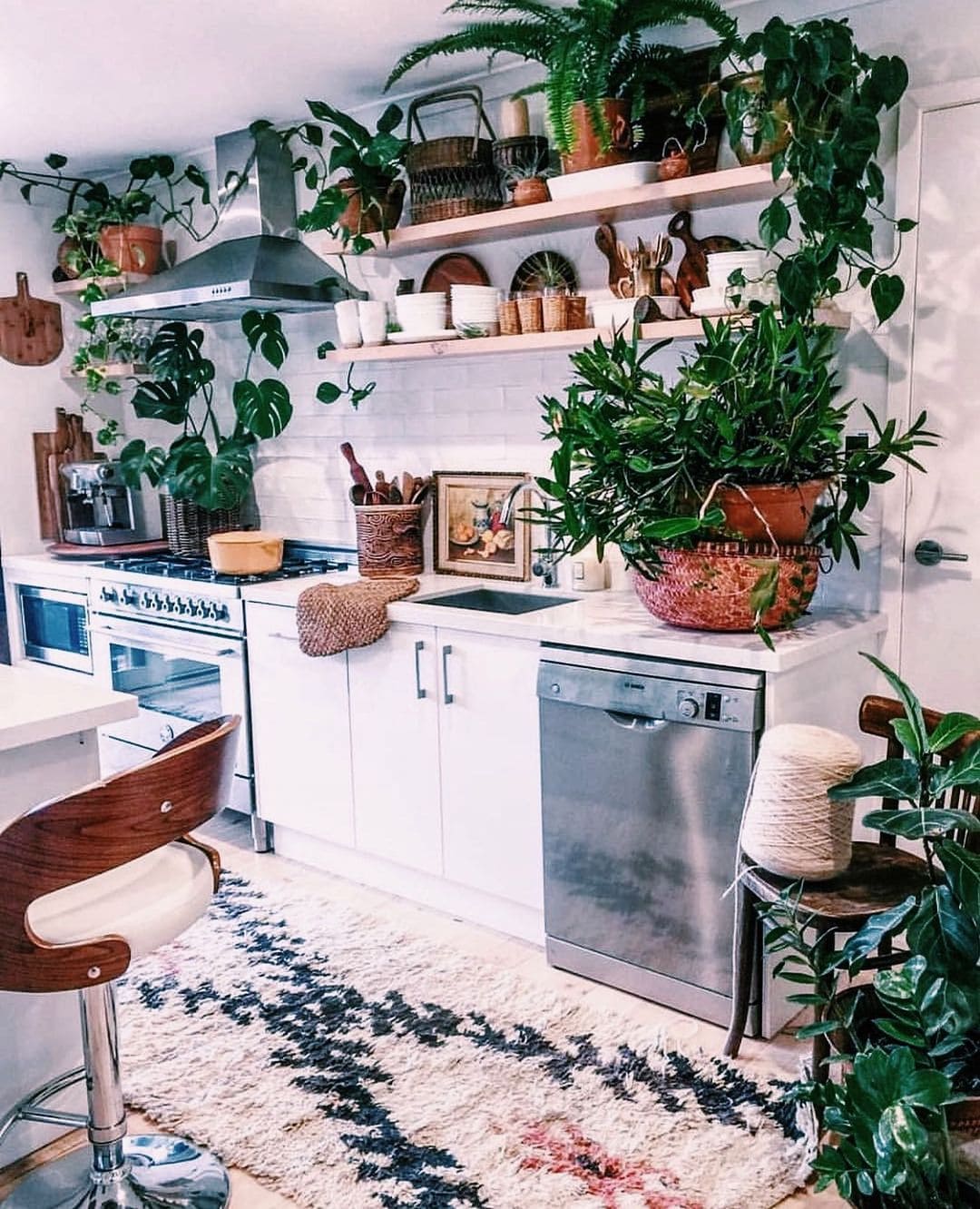 30 great ideas to make kitchen shelves - 111