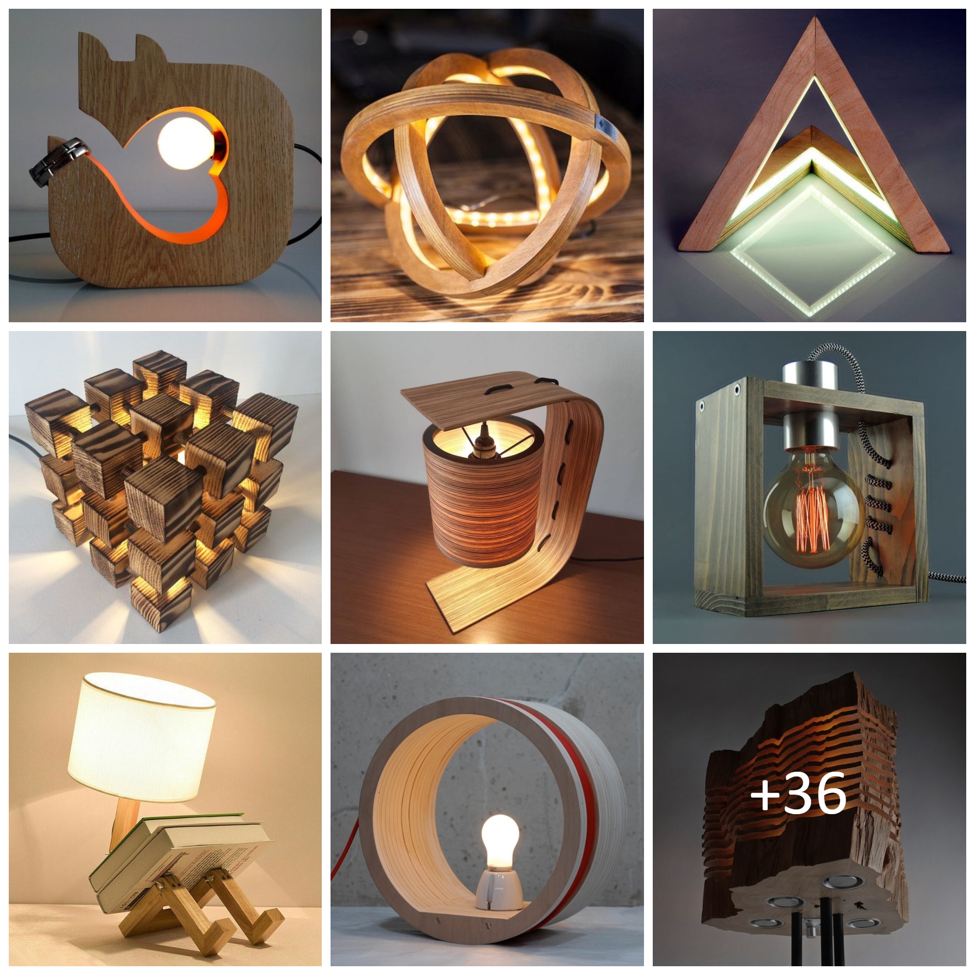 Creative Wooden Lamp Ideas