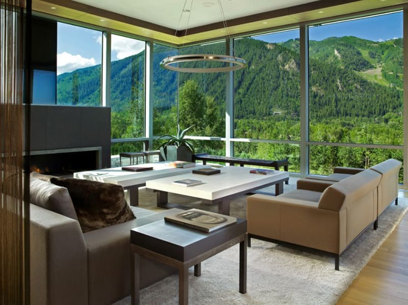 Living room ideas with floor to ceiling windows to get natural light