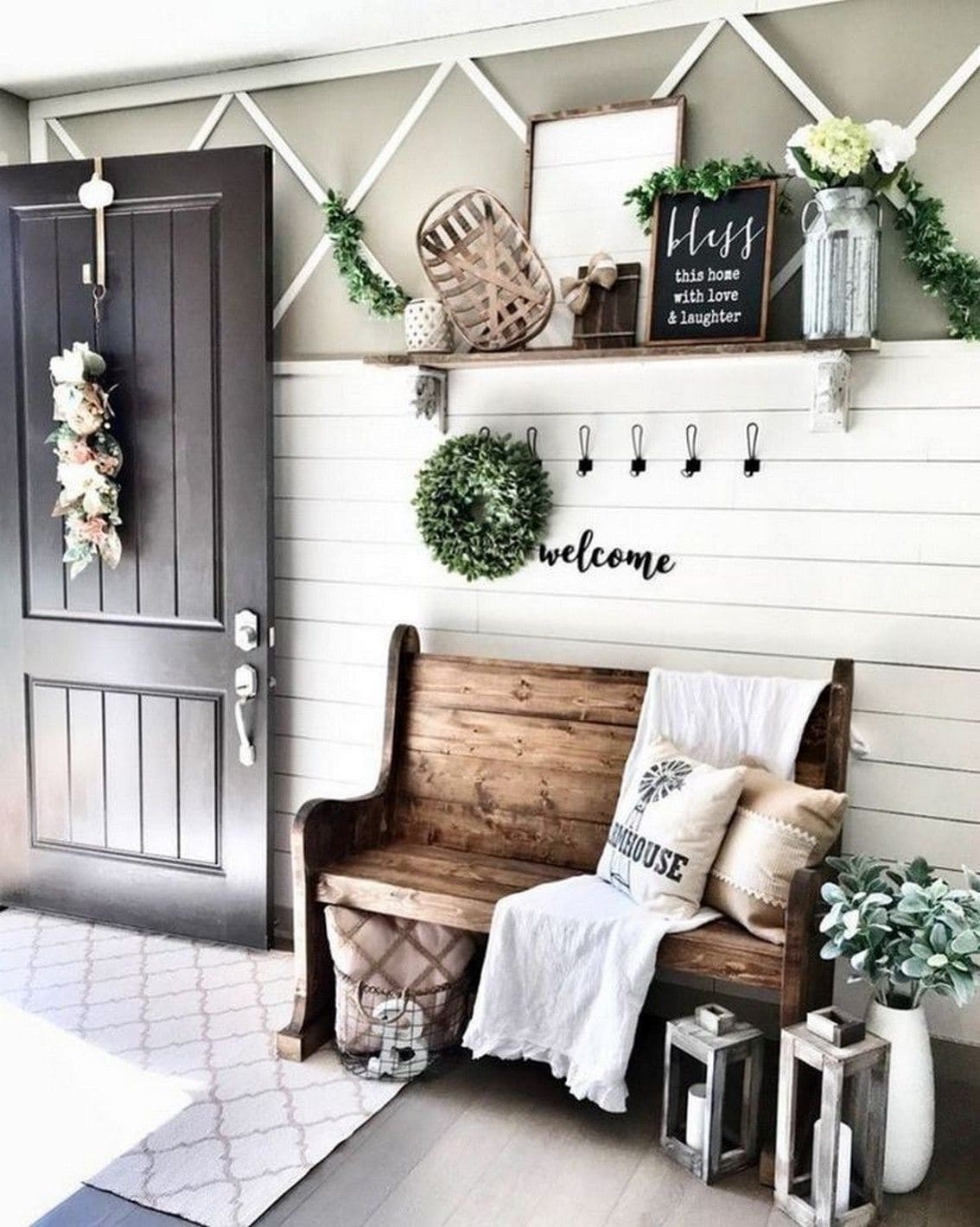 25 brilliant entryway bench ideas for your home - 81