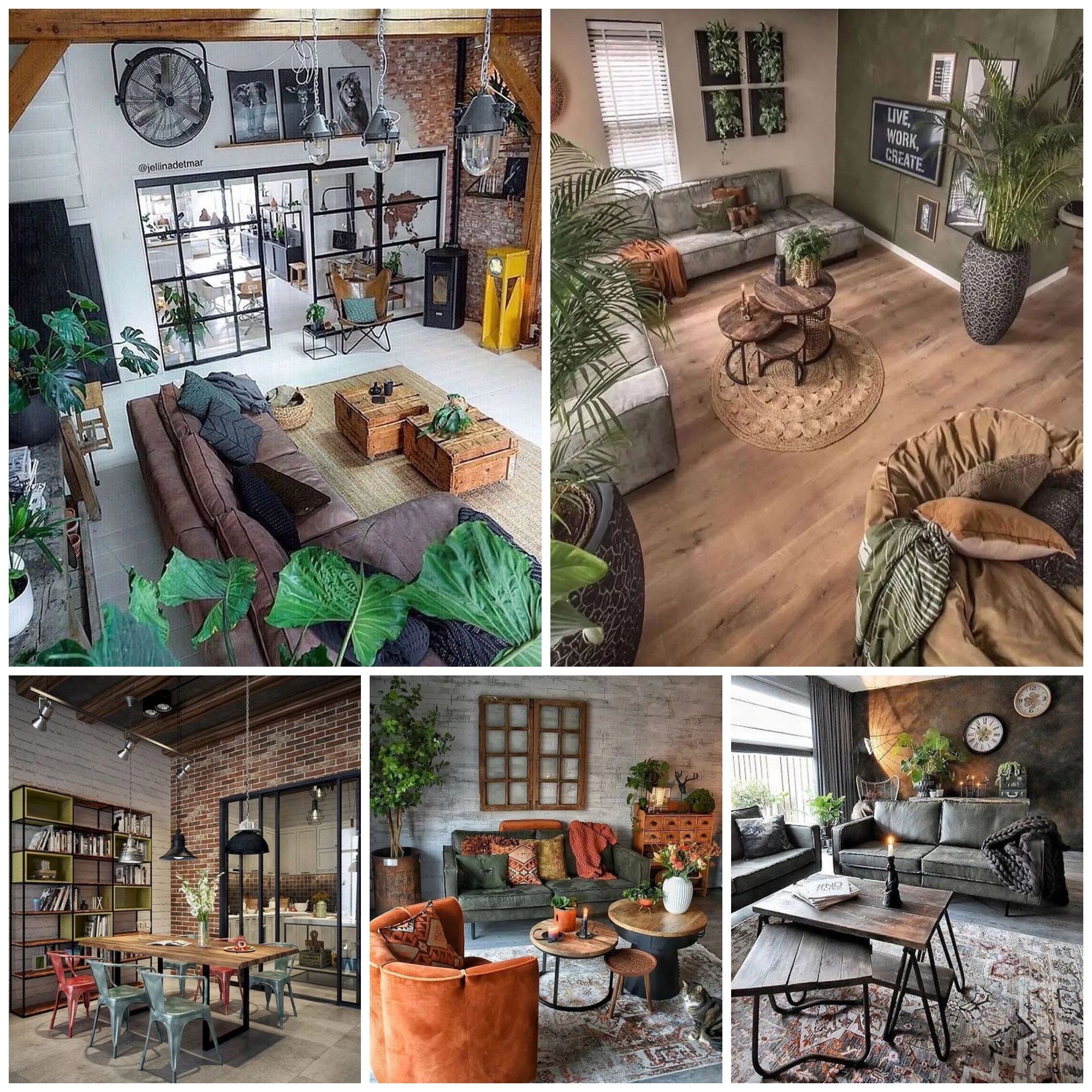 Gorgeous Industrial Living Room Design And Decoration Ideas